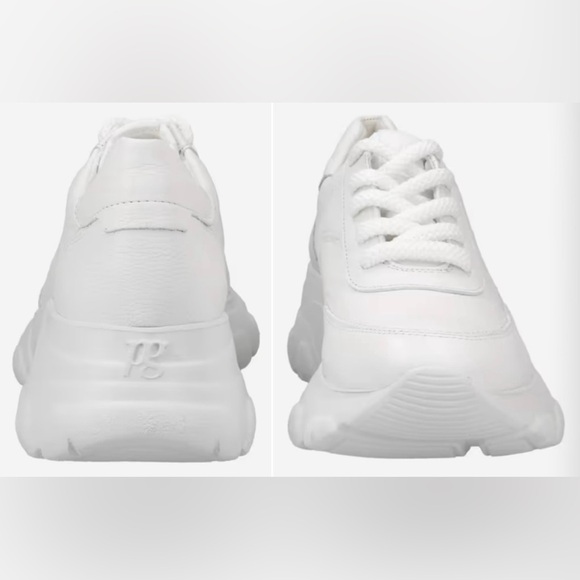 Platform Sneaker In White Leather. - Picture 3 of 8